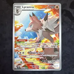 Lycanroc 166/159 IR Illustration Rare Pokemon TCG PSA 10 Journey Together - Image 1