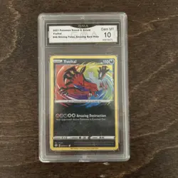 Pokemon Sword & Shield Shining Fates Yveltal #046 GMA10 MINT And Greninja - Image 1