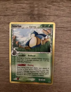 Pokemon TCG Snorlax Delta Species Dragon Frontiers 10/101 Holo Rare - Near Mint - Image 1