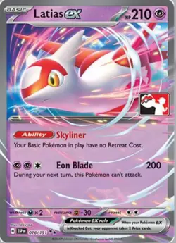 Latias ex Prize Pack 7 Holo - Pokemon Surging Sparks 076/191 - Image 1