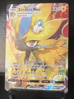 Pokemon TCG Zeraora VMAX GG42/GG70 Crown Zenith: Galarian Gallery Holo - Image 1