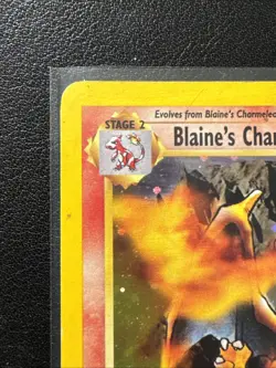 Blaine’s Charizard Pokemon Gym Challenge TCG 2/132 LP Raw Ungraded - Image 3