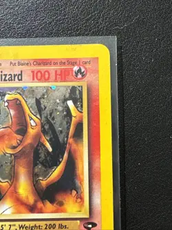 Blaine’s Charizard Pokemon Gym Challenge TCG 2/132 LP Raw Ungraded - Image 4
