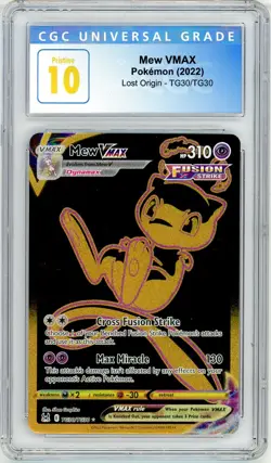 Pokemon Mew VMAX #TG30 Lost Origin CGC Pristine 10 - Image 1