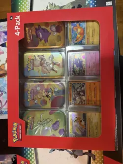 Scarlet & Violet 151 Mini Tins 4 Pack SAMS CLUB SEALED Pokemon TCG 1 box - Image 1