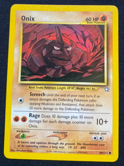 Pokemon TCG Onix Neo Genesis 69/111 Regular Unlimited Common LP - Image 1