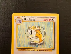 Pokemon Base Set Raticate 40/102 Vintage WOTC Rare - Image 3