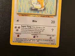 Pokemon Base Set Raticate 40/102 Vintage WOTC Rare - Image 4