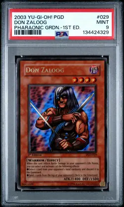 2003 YU-GI-OH! PGD-PHARAONIC GUARDIAN 1ST ED #029 DON ZALOOG PSA 9 - Image 1