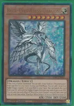 YUGIOH BLUE-EYES ABYSS DRAGON RA01-EN016 ULTIMATE 1ST EDITION NM - Image 1