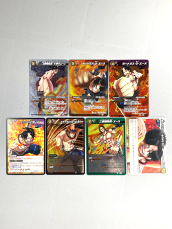Portgas D Ace - Bundle of 7 - One Piece Miracle Battle Carddass Card Japanese - Image 1