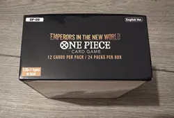 One Piece OP09 Emperors in the New World English Booster Box UNSEALED NEW - Image 2