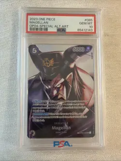 One Piece Magellan Op02-085 Special Alternate Art Psa 10 - Image 1