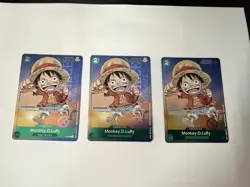 Monkey.D.Luffy (037) (1st Anniversary Tournament) P-037 One Piece Promotion X3 - Image 1