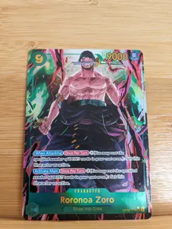 One Piece TCG Roronoa Zoro (Alternate Art) OP06-118 Wings of the Captain SEC NM - Image 1