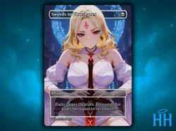 Swords to Plowshares Anime Waifu Single Card Proxy Card Custom For EDH - Image 1