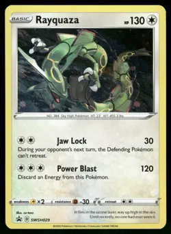 Rayquaza #SWSH029 Pokemon SWSH: Sword & Shield Cosmos Holo Promo Cards - Image 1