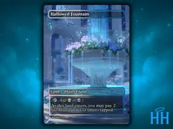 Hallowed Fountain Land Anime Waifu Single Card Proxy Card Custom For EDH - Image 1