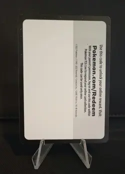 Pokemon TCG Misprint Error Blank Code Card - Black - Image 1