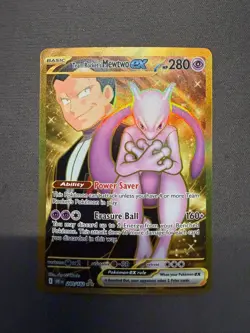 Pokemon TCG Team Rocket's Mewtwo EX Destined Rivals Card 240/182 Mint Condition - Image 1