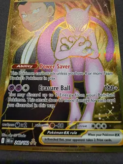 Pokemon TCG Team Rocket's Mewtwo EX Destined Rivals Card 240/182 Mint Condition - Image 3