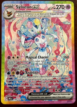 Pokemon TCG Sylveon EX 156/131 SV: Prismatic Evolutions Holo Rare Card NM - Image 1