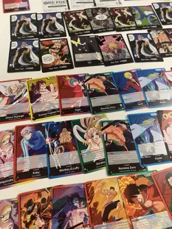 1500 One Piece Card Lot + Pokemon with Boxes. Sealed Dom, Leaders, SR, R, Holo - Image 2