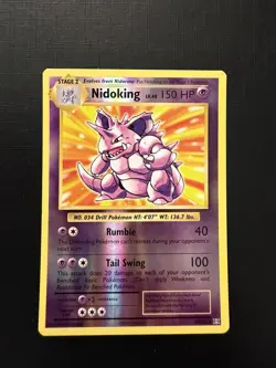 Nidoking 45/108 Reverse Holo Rare XY - Evolutions Pokemon Card - Image 1