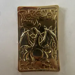1999 Burger King Pokemon Charizard Nintendo Gold Trading Card - Image 1