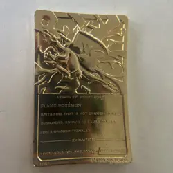 1999 Burger King Pokemon Charizard Nintendo Gold Trading Card - Image 2