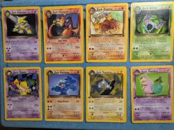 Pokemon Team Rocket 8 Rare Card Lot - 1st Editions - Non Holo - Duplicates - Image 1