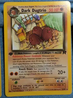 Pokemon Team Rocket 8 Rare Card Lot - 1st Editions - Non Holo - Duplicates - Image 4