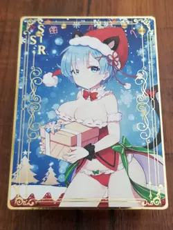 Rem - Re:Zero - Goddess Story Gold Metal SSR Card - Image 1