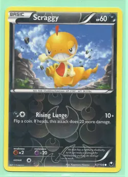 2012 SCRAFTY & SCRAGGY - 2 DARK EXPLORERS Pokemon Evolution Cards-REV HOLO NM/M - Image 3