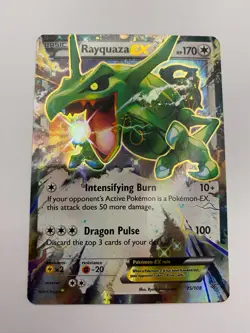 Pokemon Card - Rayquaza EX 75/108 XY Roaring Skies *EX* Rare Holo EX - Image 1