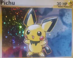 2000 Pokemon Pichu 1st Edition Neo Genesis Holo Rare Card #12/111 - TCG - NM - Image 2