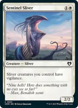 Sentinel Sliver - Near Mint MTG Commander Masters - Image 1