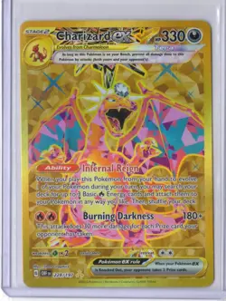Pokemon TCG Charizard EX Obsidian Flames Holo Hyper Rare Card 228/197 NM - Image 1