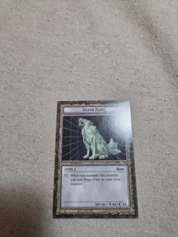 Yu-Gi-Oh Dungeon Dice Monsters Silver Fang Card English Rare 1996 - Image 1