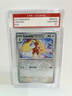 LOPUNNY #84/131 FOIL Pokemon 2025 Card GRADED 10 MINT TCG CCG - Image 1
