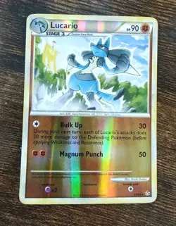 Pokemon Lucario 19/95 Unleashed HGSS Reverse Holo Card - Image 1