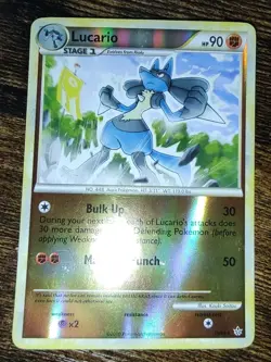 Pokemon Lucario 19/95 Unleashed HGSS Reverse Holo Card - Image 2