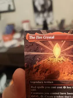 The Fire Crystal Borderless Final Fantasy MTG - Image 3