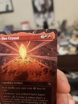 The Fire Crystal Borderless Final Fantasy MTG - Image 4