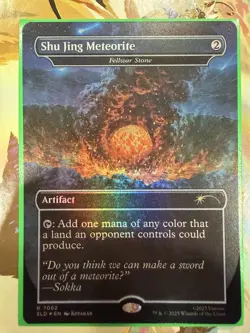MTG Shu Jing Meteorite Fellwar Stone FOIL Avatar The Last Airbender Secret Lair - Image 1