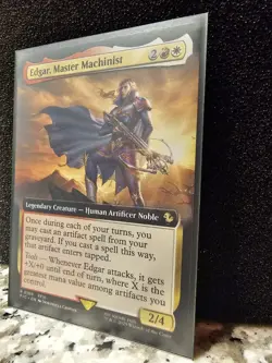 Final Fantasy MTG - Edgar, Master Machinist Extended Art Non-Foil (Near Mint) - Image 3