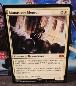 magic the gathering - Monastery Mentor - Creature - Human Monk - Mythic - Image 1