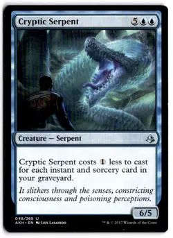 MTG Cryptic Serpent U AKH 48 LP - Image 1