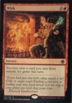 Wish - Adventures in the Forgotten Realms: #166, Magic: The Gathering Lp C283 - Image 1