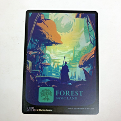 Magic the Gathering MTG LCI: FOREST Land BORDERLESS FOIL NM - Image 1